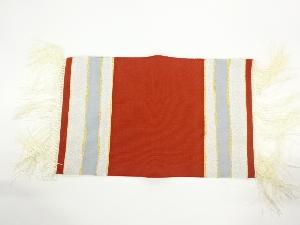 アンティーク　綴れ島模様織出し卓布